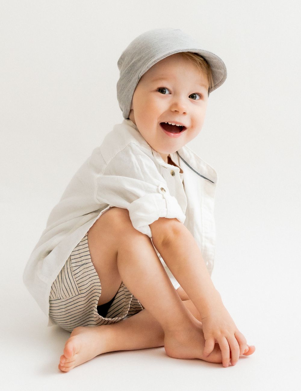Kids Peaked Bamboo Viscose Summer Hat PHIL-4