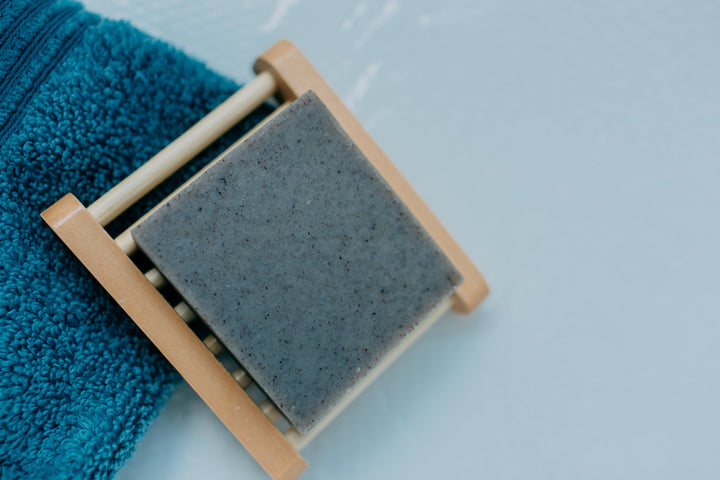 Organic Essential Oil Bar Soap Gift Set With Wood Dish