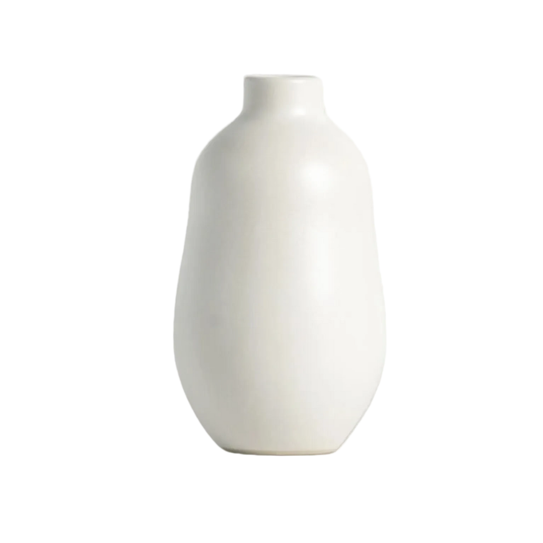 Handmade Enameled Stoneware Vase