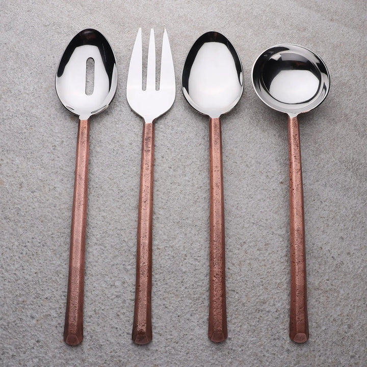 Handcrafted 18/8 Stainless Steel Serveware Set, 4 Ct.
