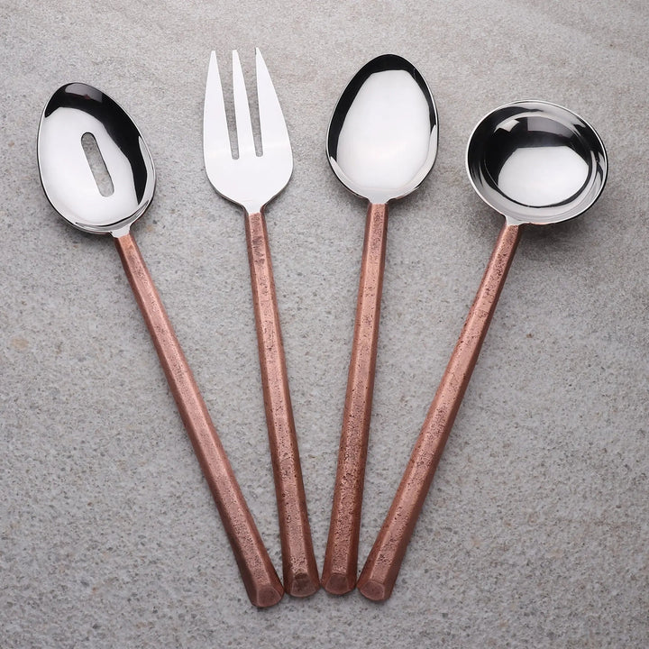 Handcrafted 18/8 Stainless Steel Serveware Set, 4 Ct.