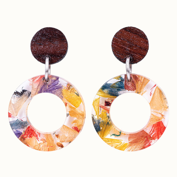 Donatello Urban Statement Resin Earrings-0