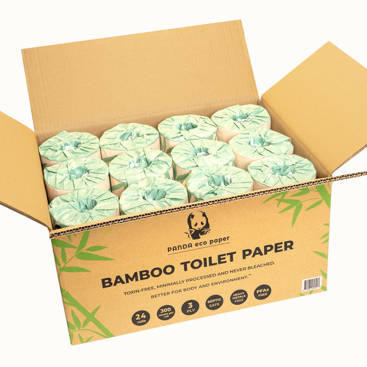 Biodegradable Unbleached 3-Ply Bamboo Toilet Paper