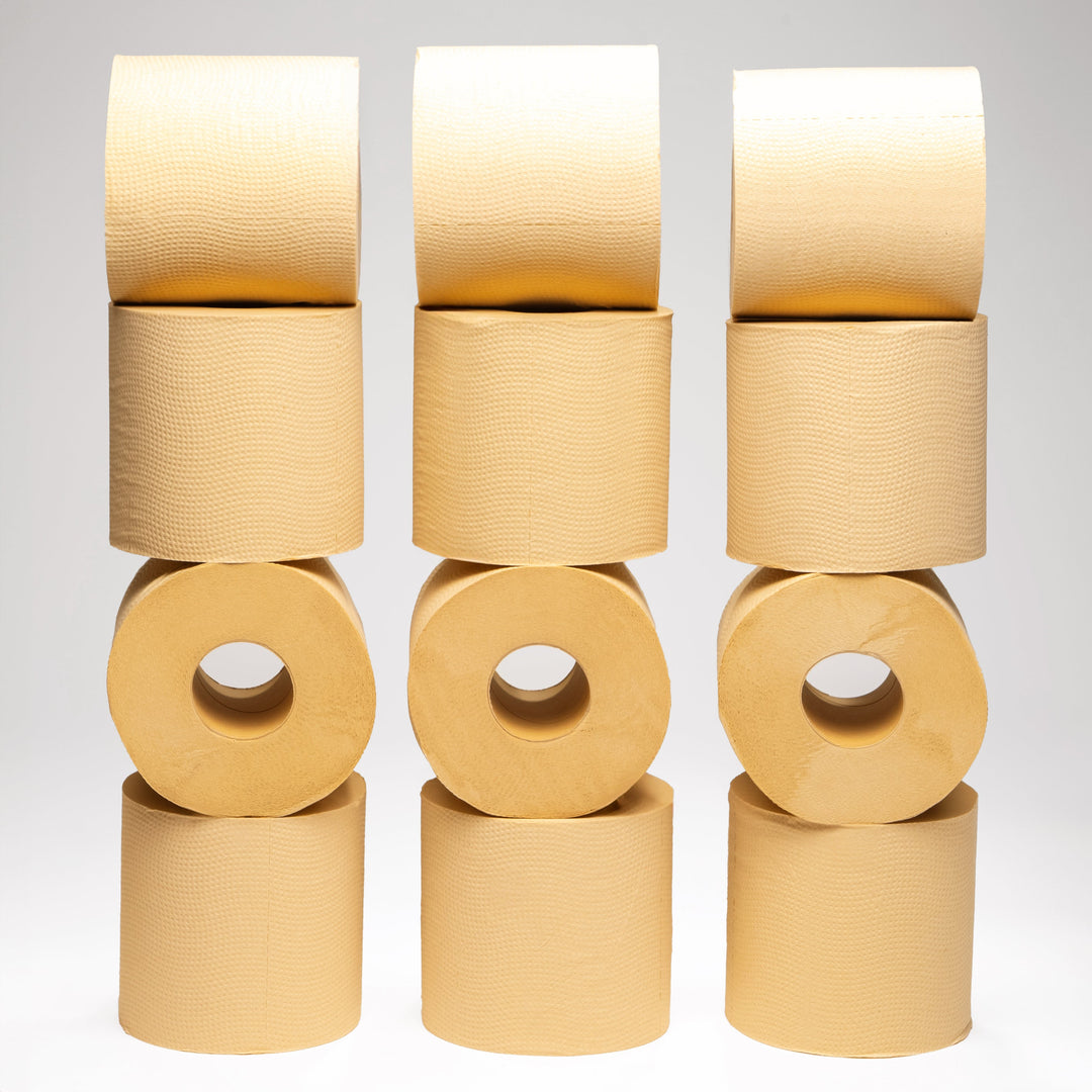 Biodegradable Unbleached 3-Ply Bamboo Toilet Paper