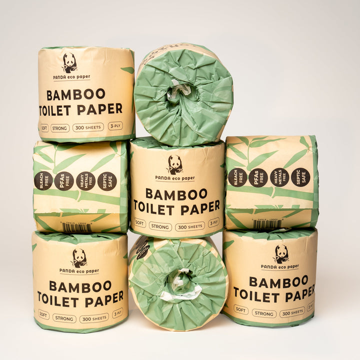 Biodegradable Unbleached 3-Ply Bamboo Toilet Paper