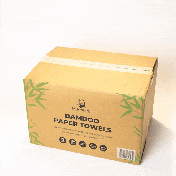 Biodegradable Unbleached Bamboo Paper Towels, 1 Ct.