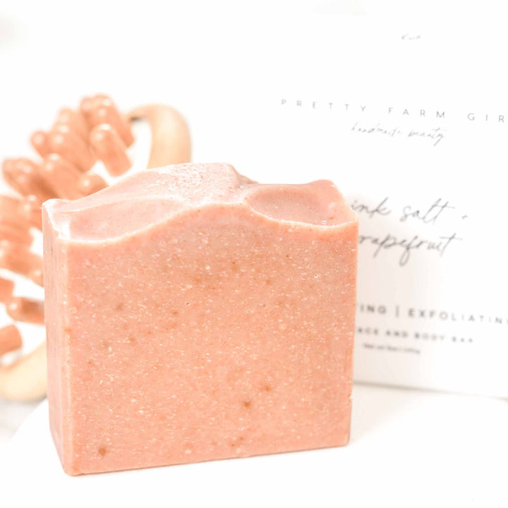 Handcrafted Probiotic Goat Milk &amp; Pink Salt Bar Soap, 4.5 oz.