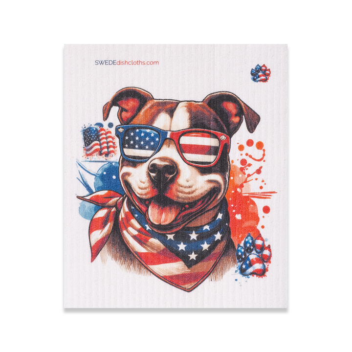 Compostable Cellulose Dog-Print Dishcloths, 3 Ct.