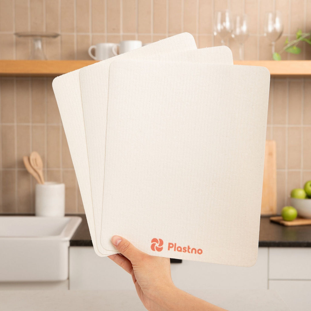 Compostable Cotton Cellulose Reusable Sponge Towel