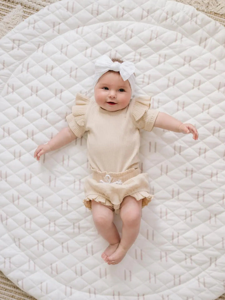 Non-Toxic Pine Wood Baby Play Gym &amp; Mat Set