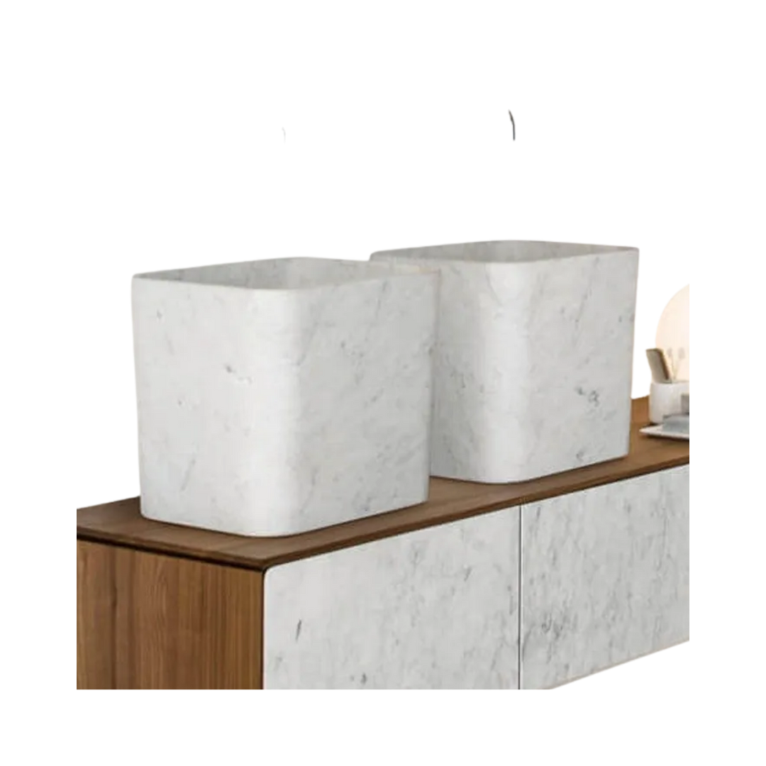 Polished Marble Bucket Vessel Sink