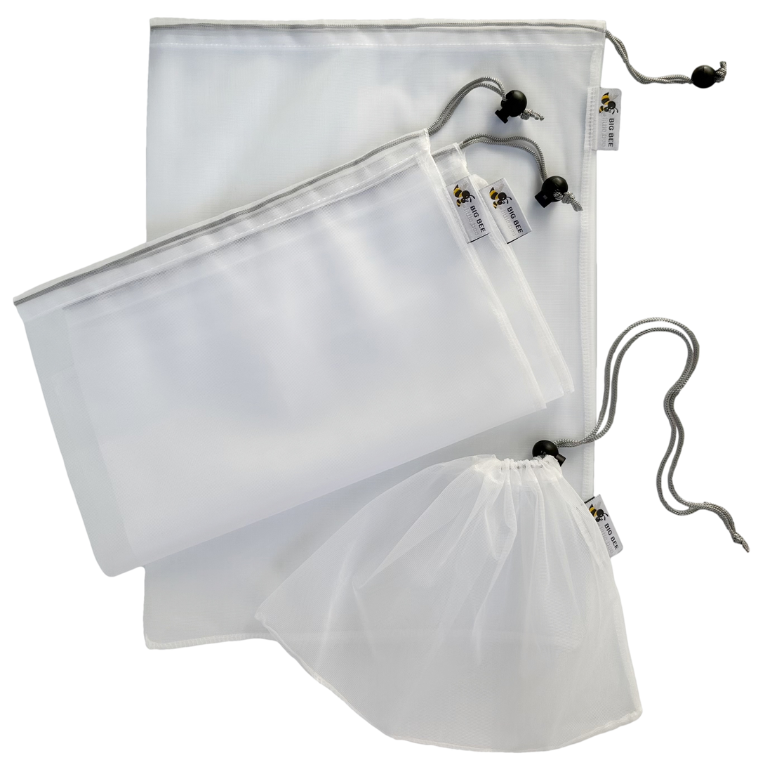 Plastic-Free Mesh Produce Food Storage Bags, 4 Ct.