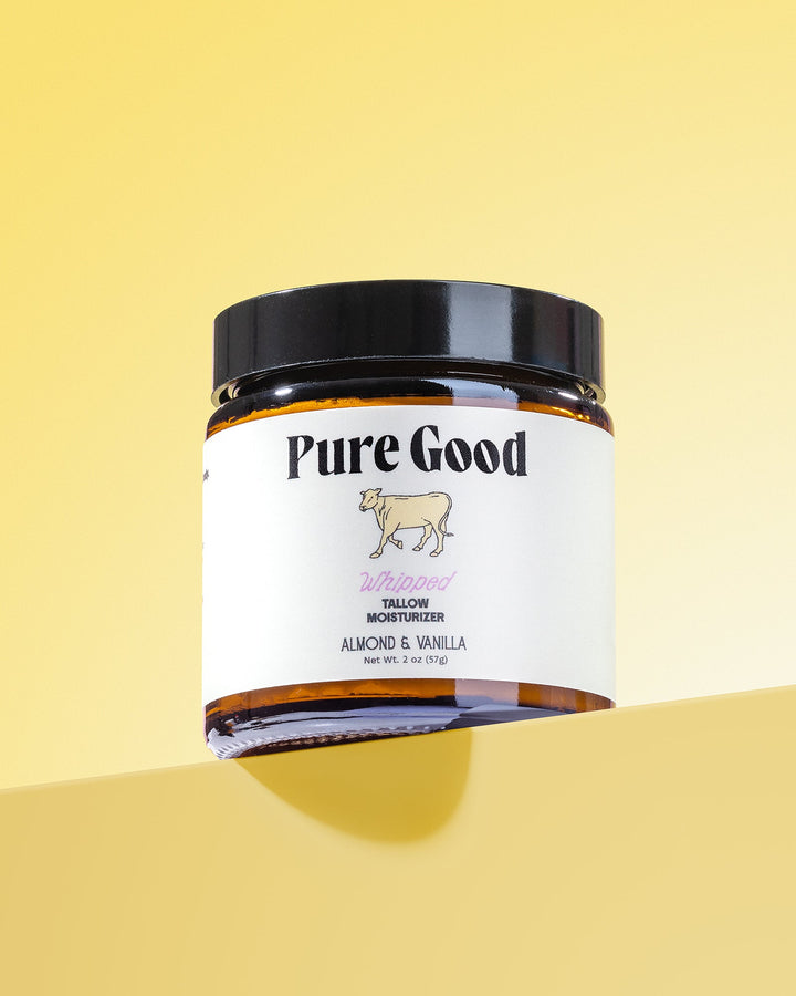 Organic Whipped Tallow Body Butter, Almond Vanilla
