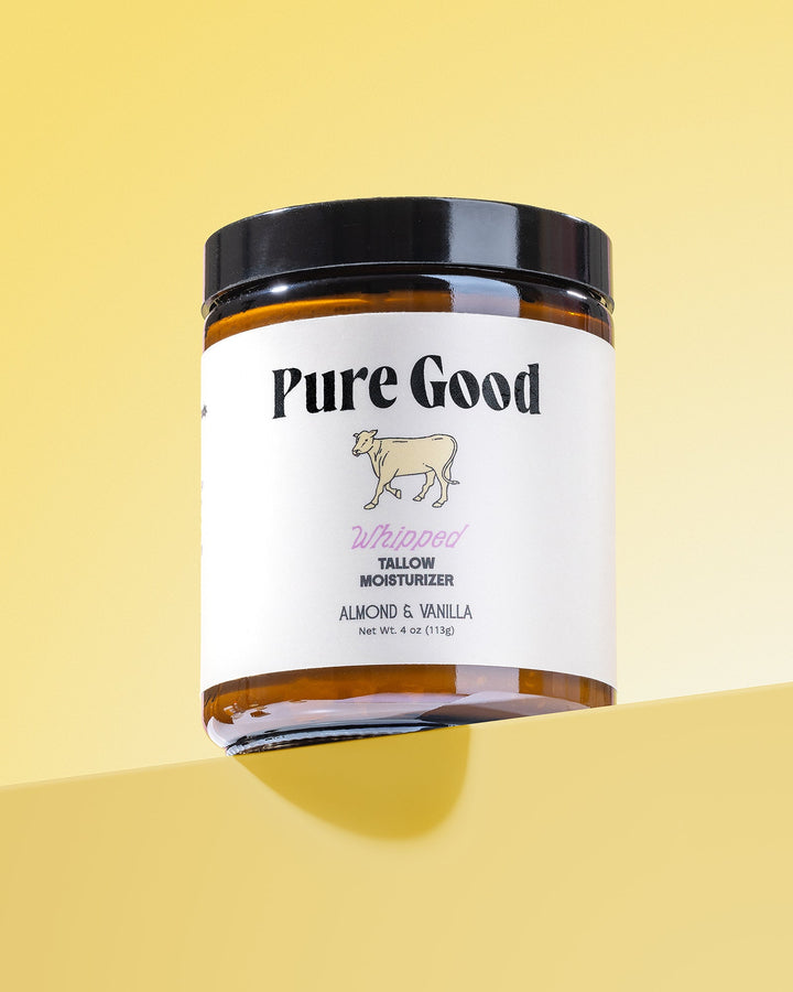Organic Whipped Tallow Body Butter, Almond Vanilla