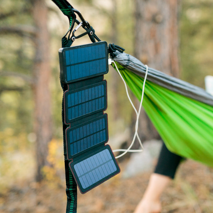 Solar Power Bank, 8,000 mAh, 3-Port, 4-Panel