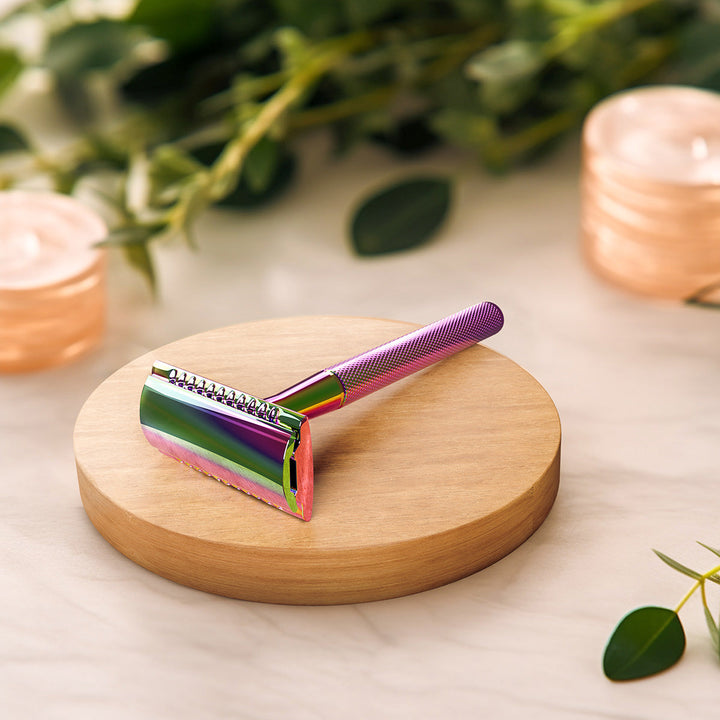 Reusable Metal Diamond Grip Safety Razor Set, 11 Ct.