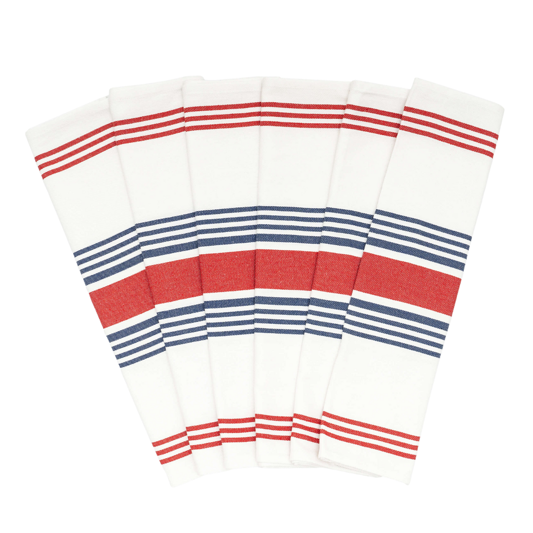 Striped Cotton Kitchen Towel Set