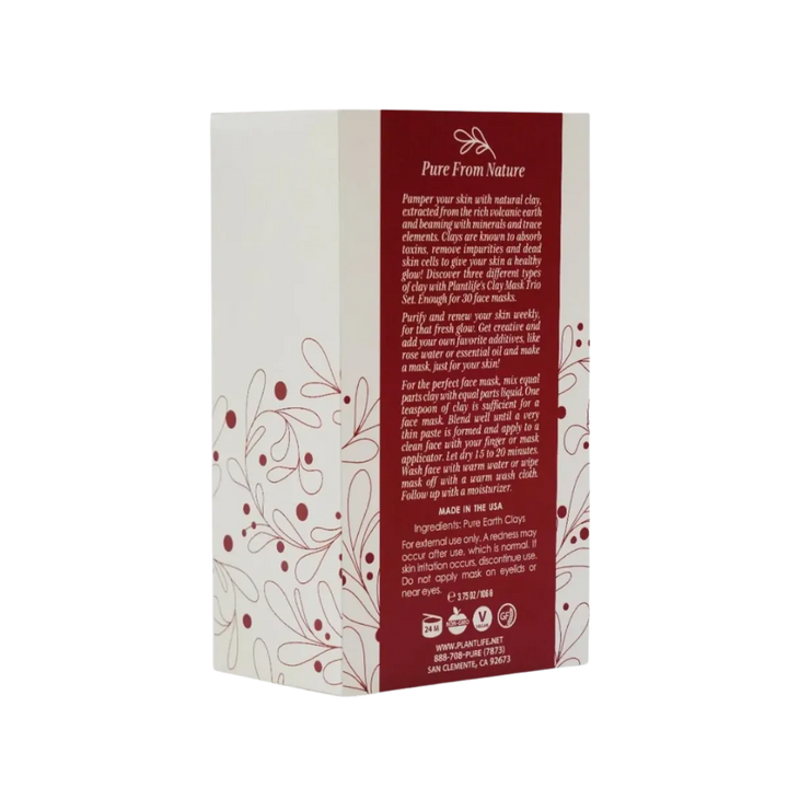 Red Clay Face Mask Trio Set
