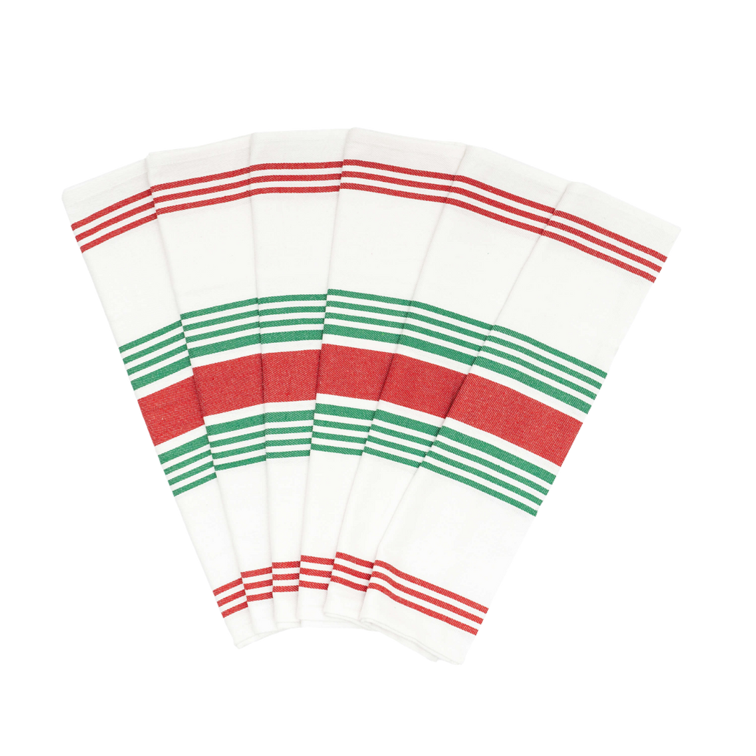 Striped Cotton Kitchen Towel Set