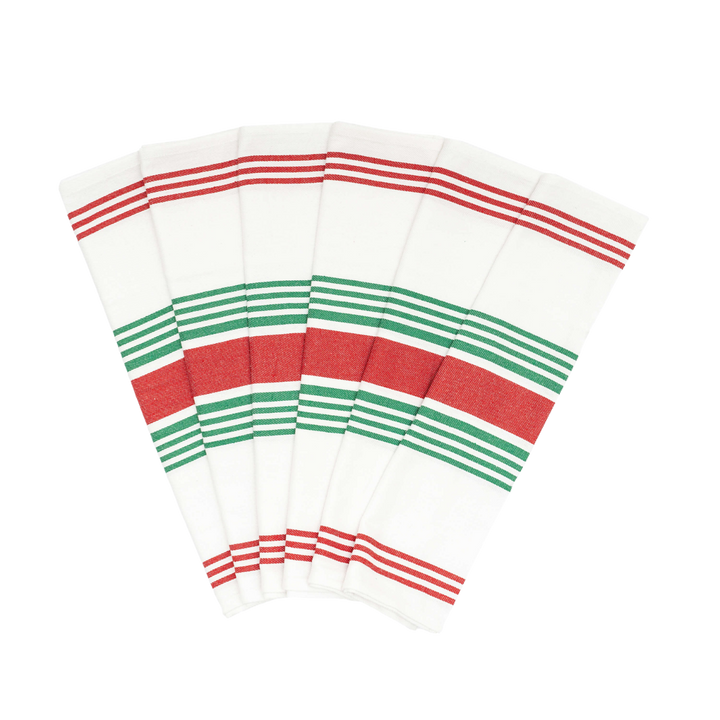 Striped Cotton Kitchen Towel Set
