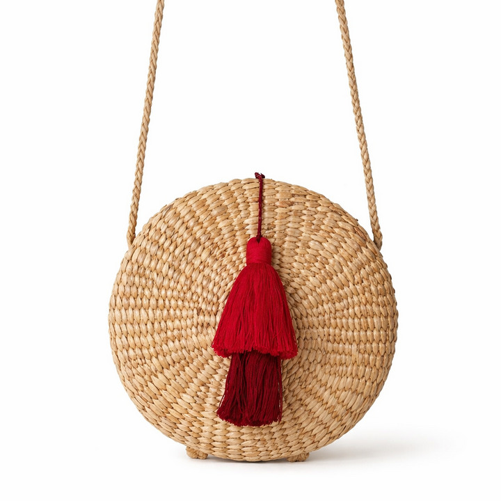 Handwoven Water Hyacinth Shoulder Bag