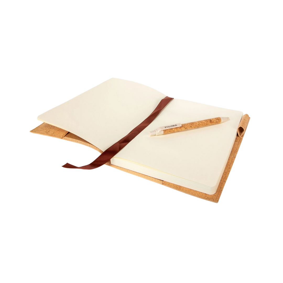 Refillable Cork Journal Book