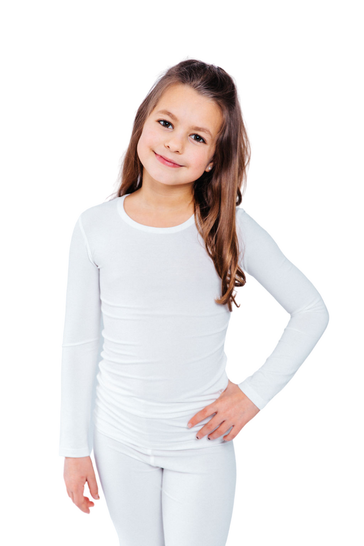 Non-Toxic Anti-Itch Kids Long Sleeve Shirt with TENCEL and Zinc