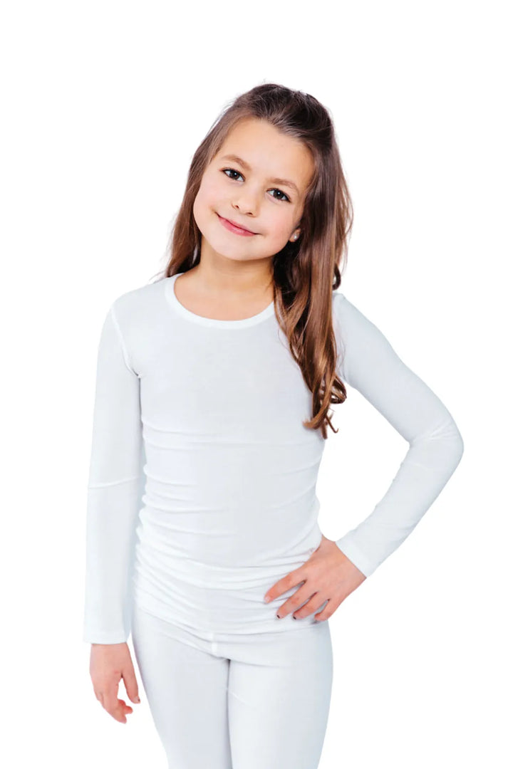 Non-Toxic Anti-Itch Kids Long Sleeve Shirt with TENCEL and Zinc