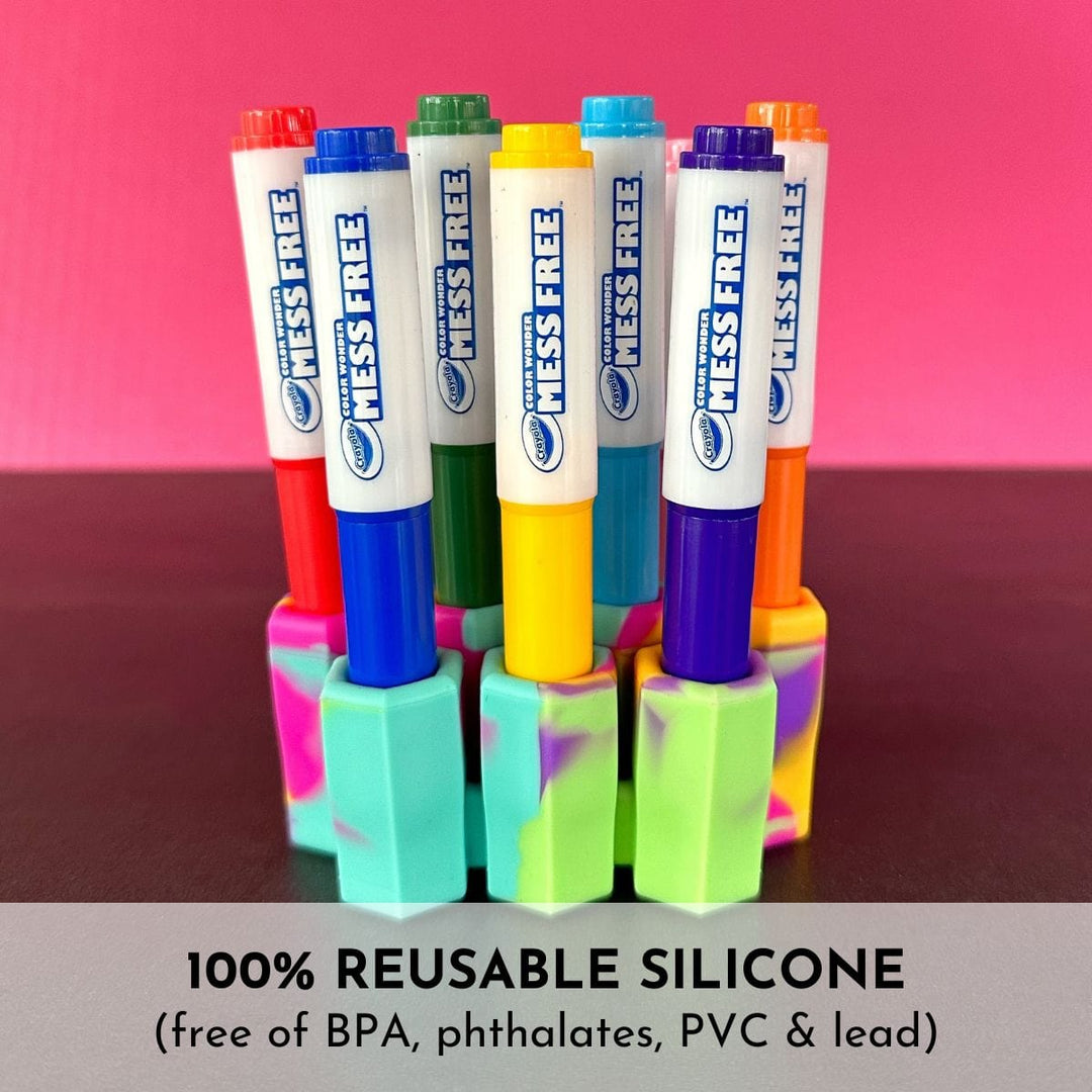 FDA Silicone Grip-Tight Marker Storage Organizer