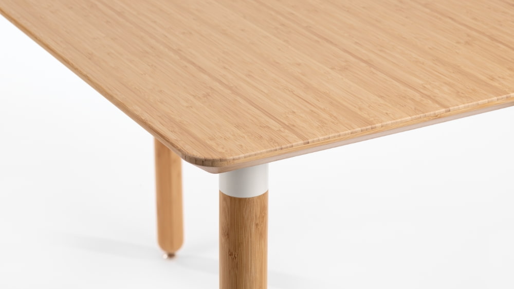 Bamboo and Laminate Office Desk