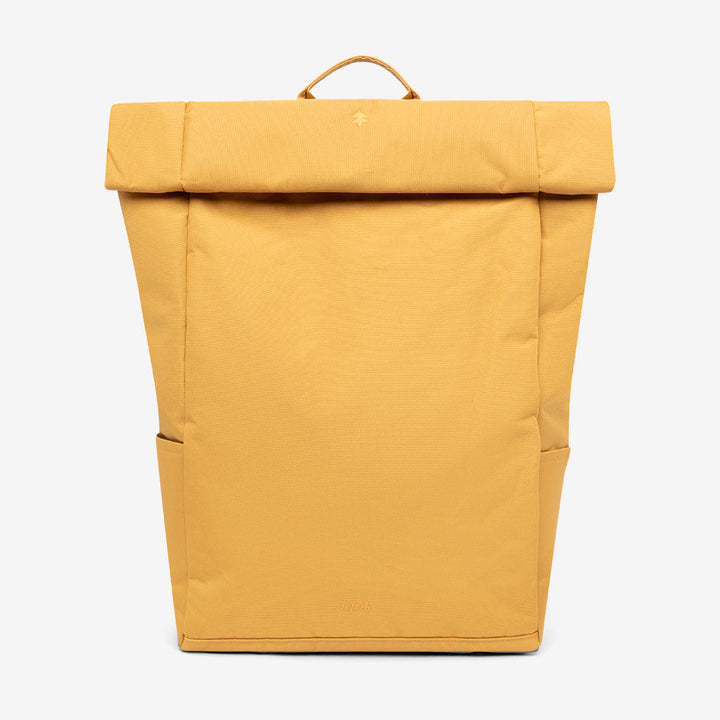 Recycled RPET Roll-Top Backpack, Mustard