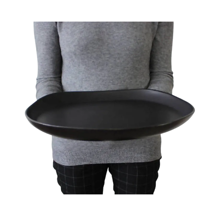 Round Stoneware Serving Platter