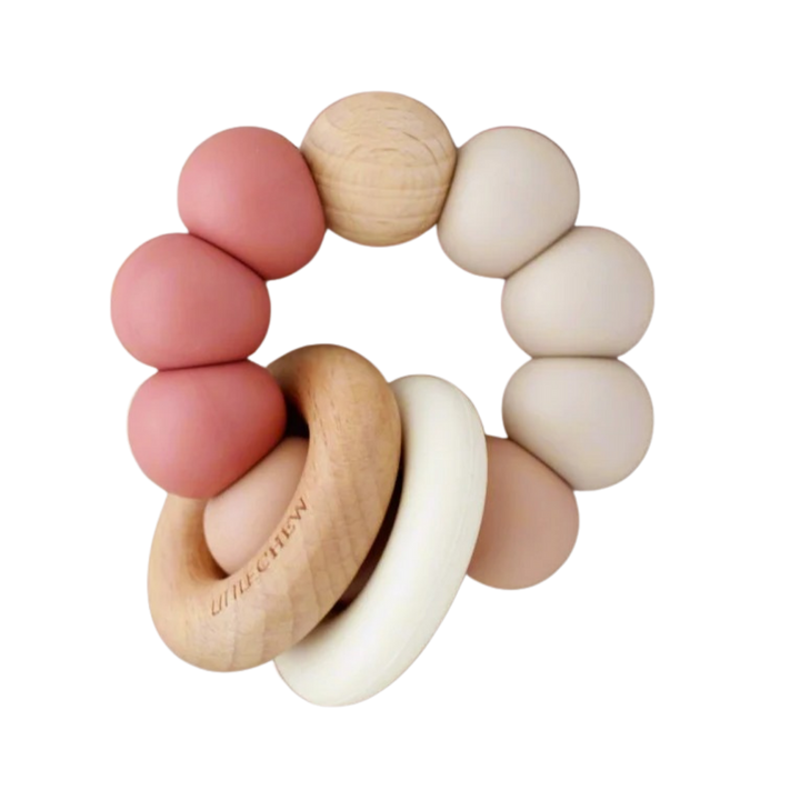 Roy Silicone Beechwood Baby Teether