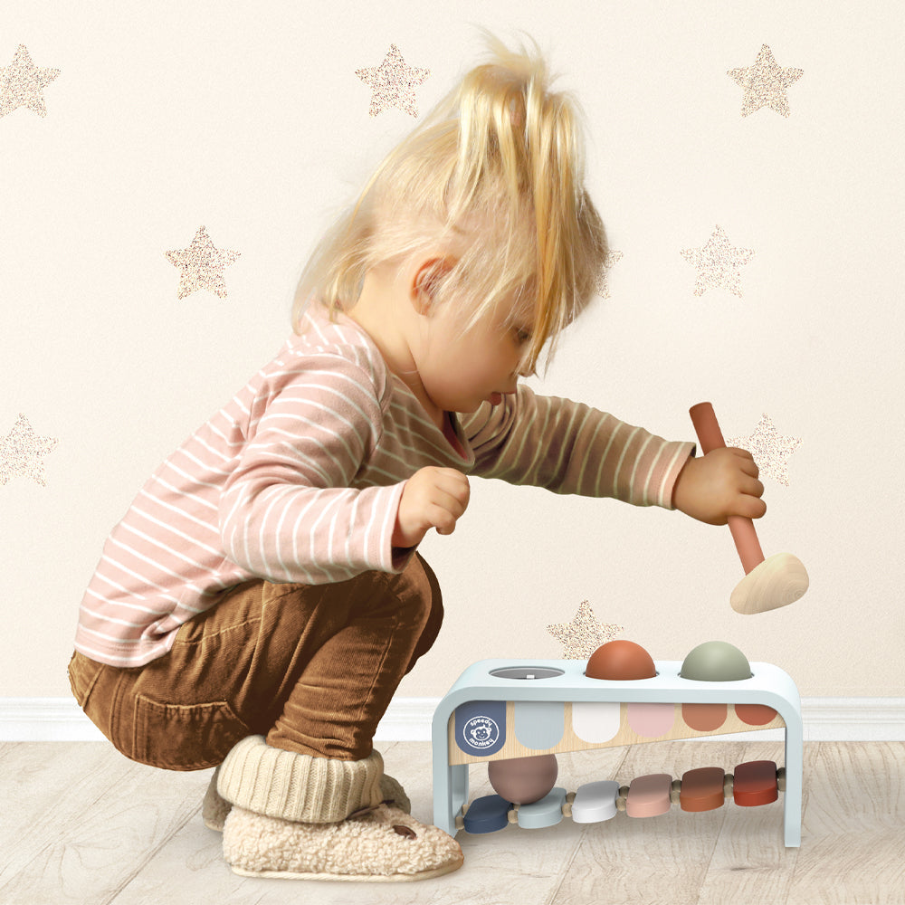 FSC-Certified Natural Wood Toy Bench