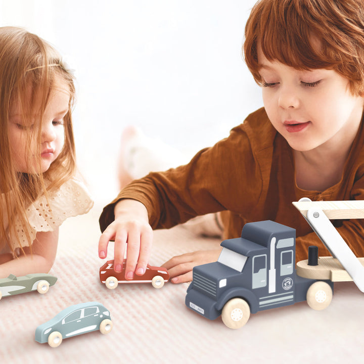 FSC-Certified Wood Car Transporter Toy