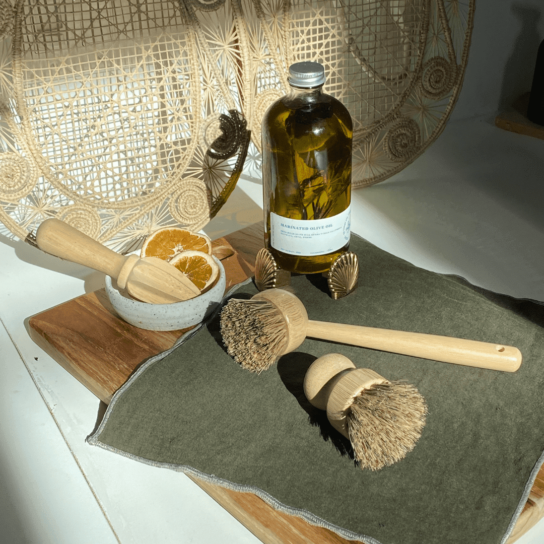 Biodegradable Bamboo &amp; Palm Fiber Dish Brush