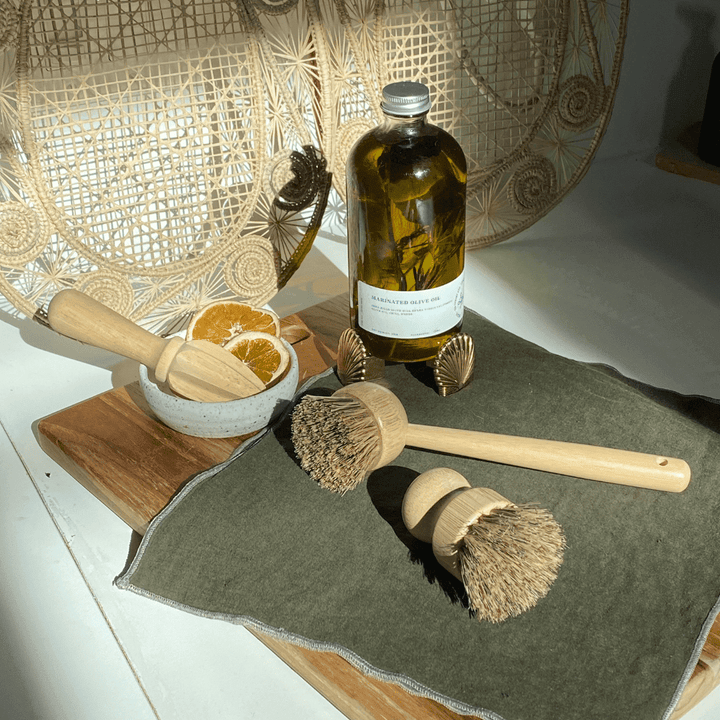 Biodegradable Bamboo &amp; Palm Fiber Dish Brush