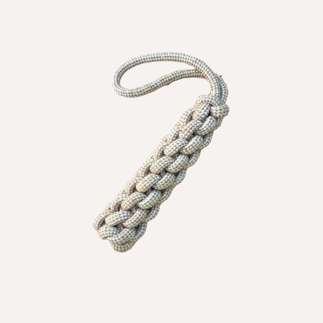 Handcrafted Organic Hemp Rope Dog Tug Toy