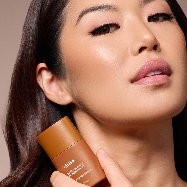 Vegan Silk Bronzing Serum Drops, Buildable Glow