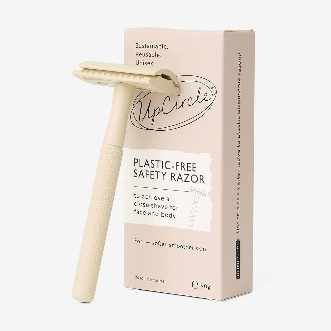 Award-Winning Chrome Safety Razor, Plastic-Free