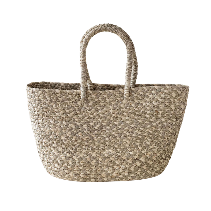 Sage Raffia Shell Tote Bag
