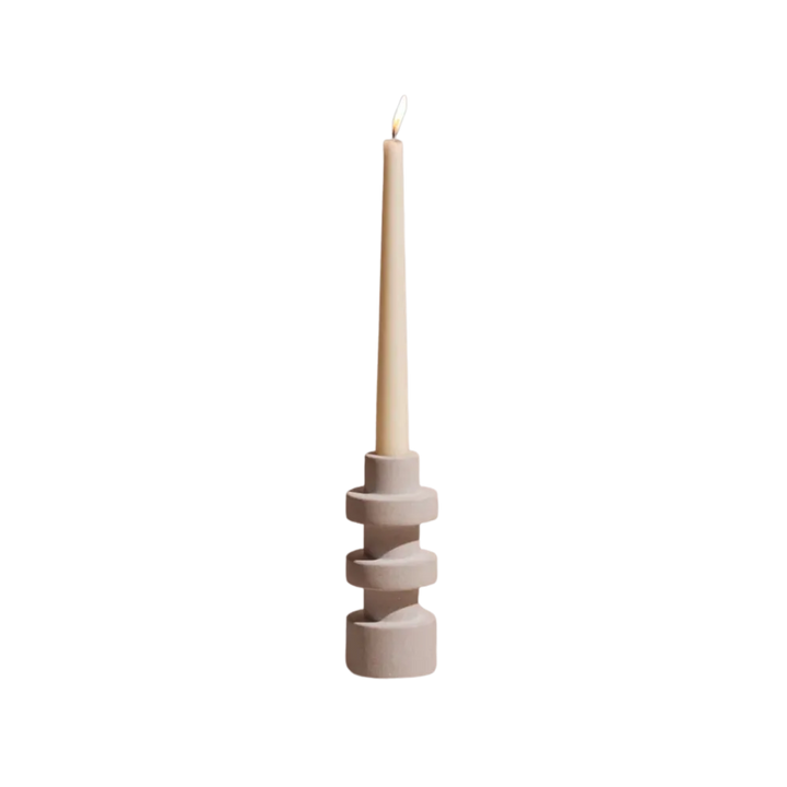 Sandstone Taper Candle Holder