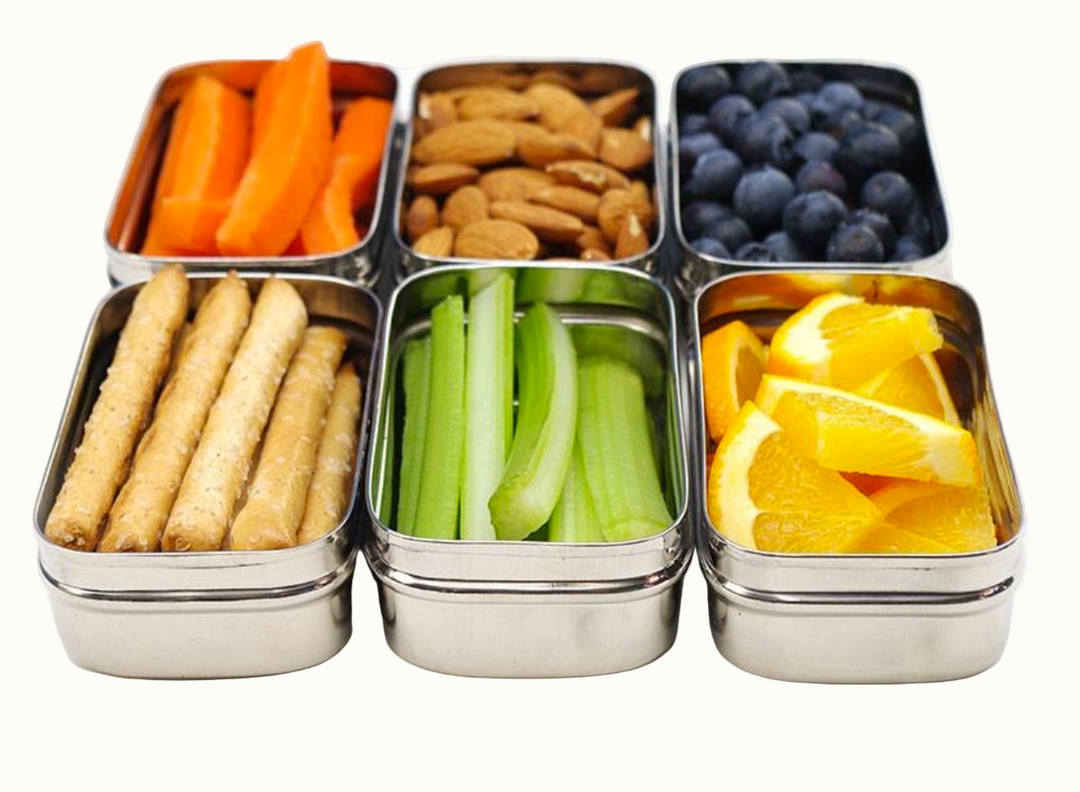 Plastic-Free Stainless Steel Mini Containers, 2 Ct.