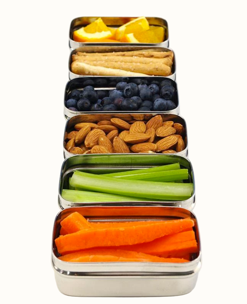 Plastic-Free Stainless Steel Mini Containers, 2 Ct.