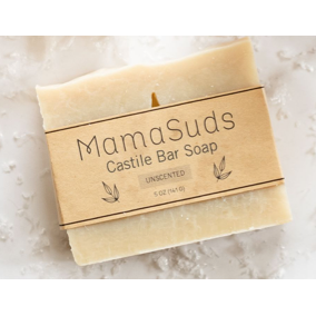 Biodegradable Pure Olive Oil Castile Bar Soap, 5 oz.