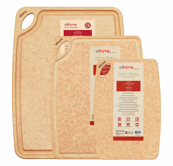 NSF-Certified Pine Fiberwood Cutting Board Set, 3 Ct.