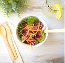 Compostable Bamboo Flatware Set with Cotton Pouch
