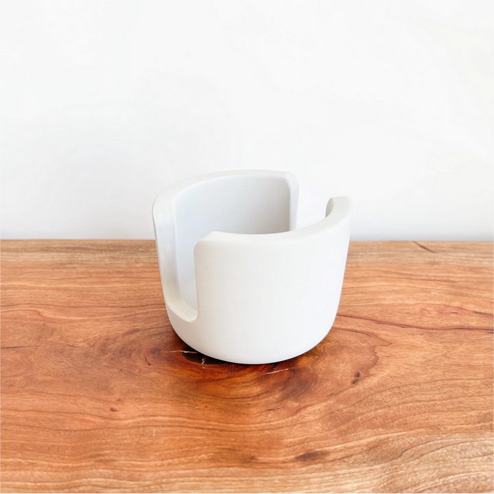 Minimalist Ceramic Sponge Caddy, Grey