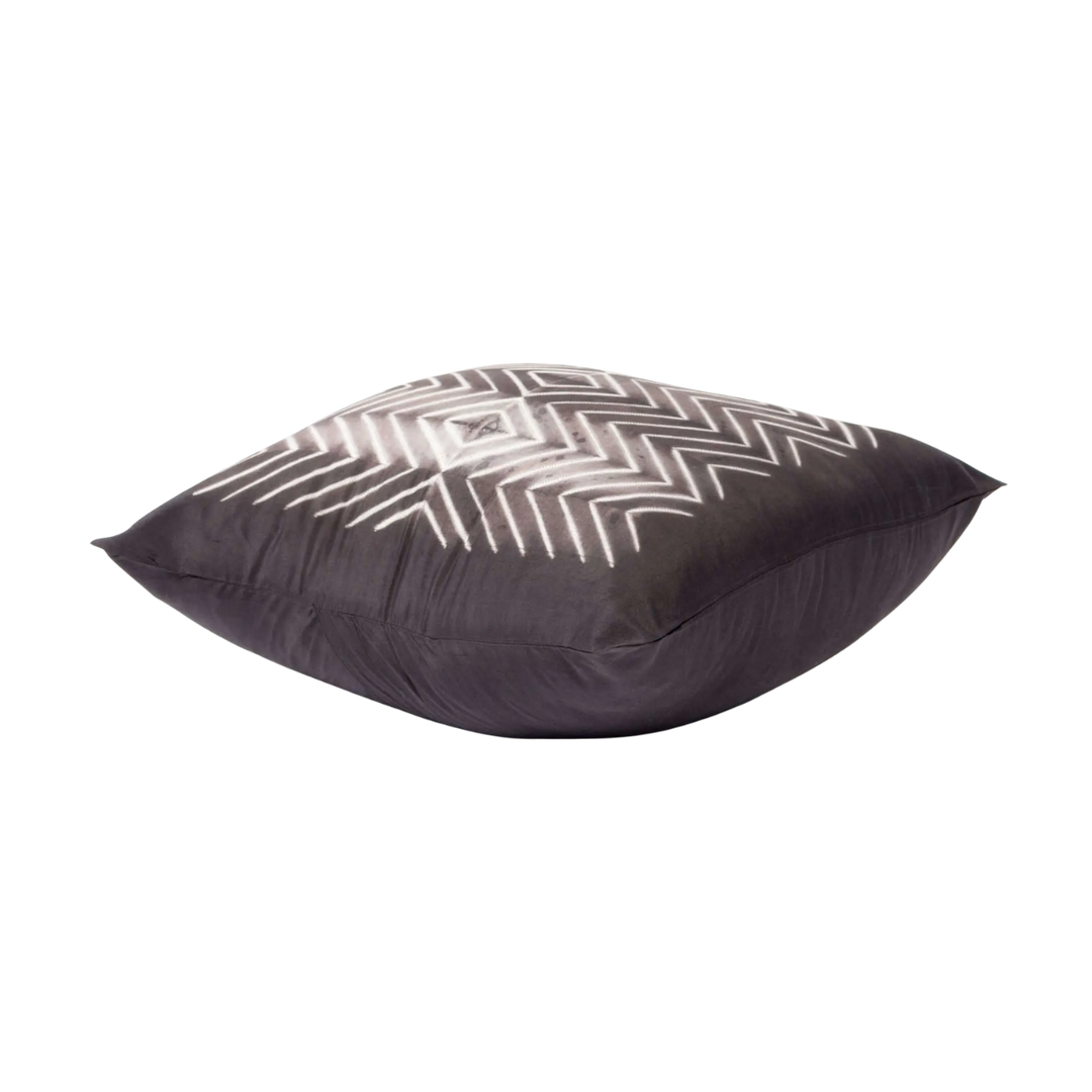 Shibori Silk Wave Throw Pillow