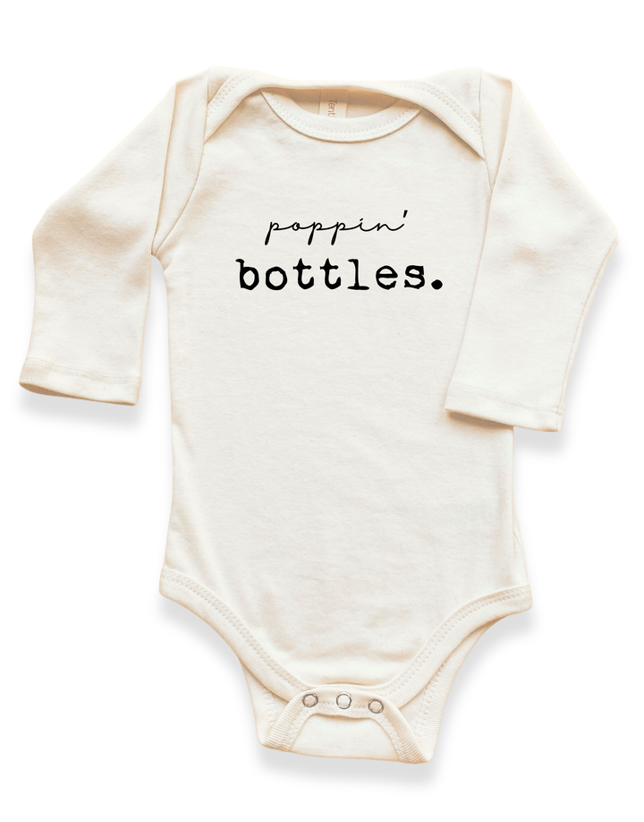Organic Cotton Long Sleeve Baby Bodysuit, New Year